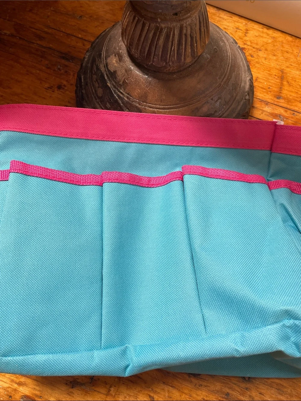 Arrow Aqua and Pink Sewing Accessory Organizer Bag